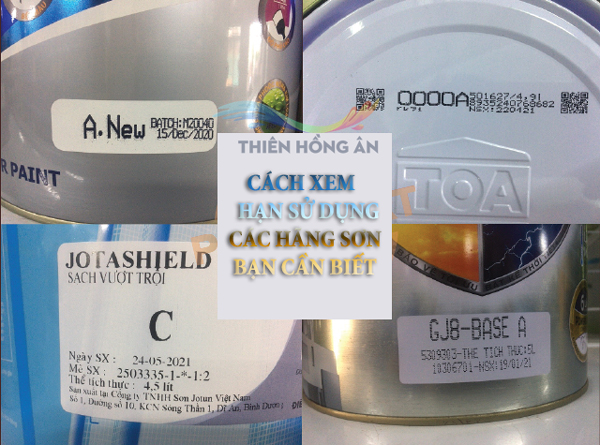Việc biết hạn sử dụng các hãng sơn nước nổi tiếng sẽ giúp bạn bảo quản sơn hiệu quả hơn và sử dụng được lâu dài hơn. Xem hình ảnh để tìm hiểu hạn sử dụng của các hãng sơn nổi tiếng như Nippon, Dulux, Jotun, Kova, Joton nhé!