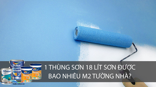 Sử dụng 1 lít sơn Dulux có thể sơn được bao nhiêu m2?