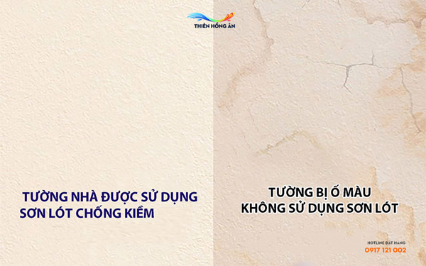 Tác dụng của sơn lót chống kiềm